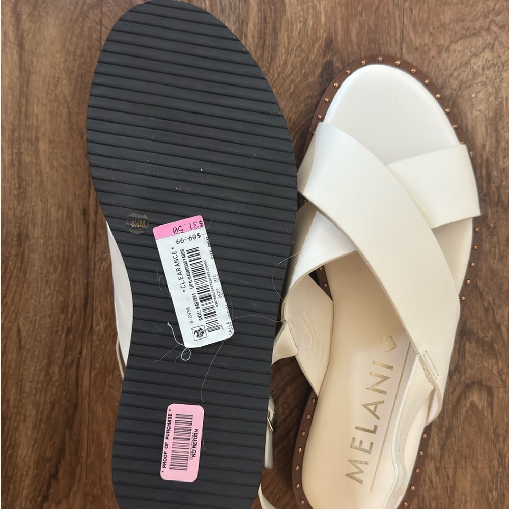 ANTONIO MELANI Cream Sandals